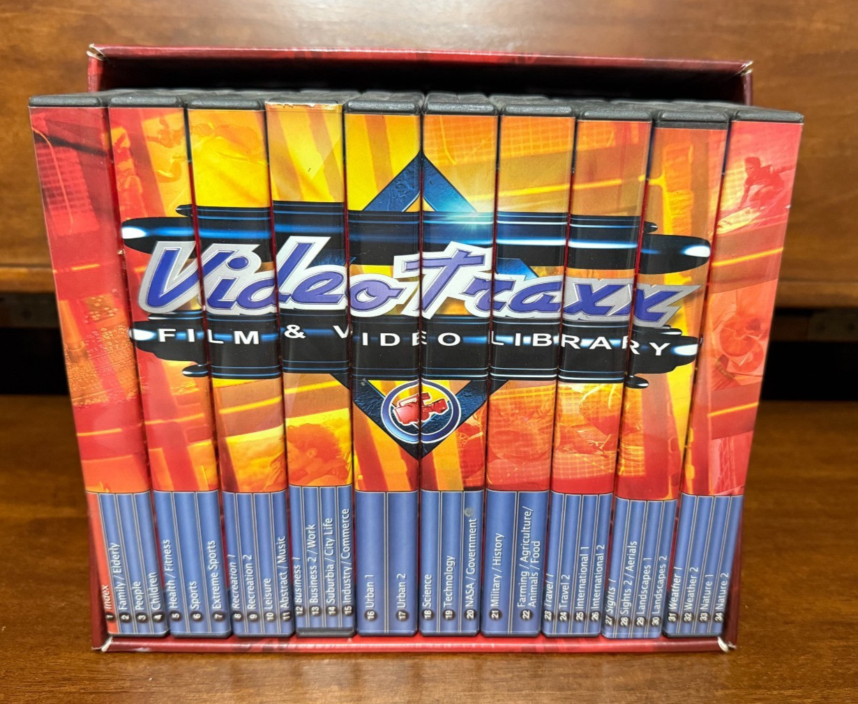 Digital Juice VIDEO TRAXX Film And Video Library 34 DVD discs Box Set NEW UNUSED