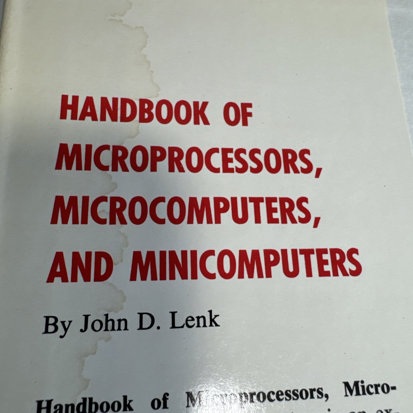 1979 Handbook Of Microprocessors COSMAC 1802 M6800 Z80 Intel MCS-48 TMS9900