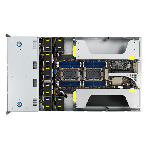 ASUS ESC4000-E10 2U 4GPU SERVER 8X3.5"Support 2XLGA4189 CPU+ 4 dual slot GPUs