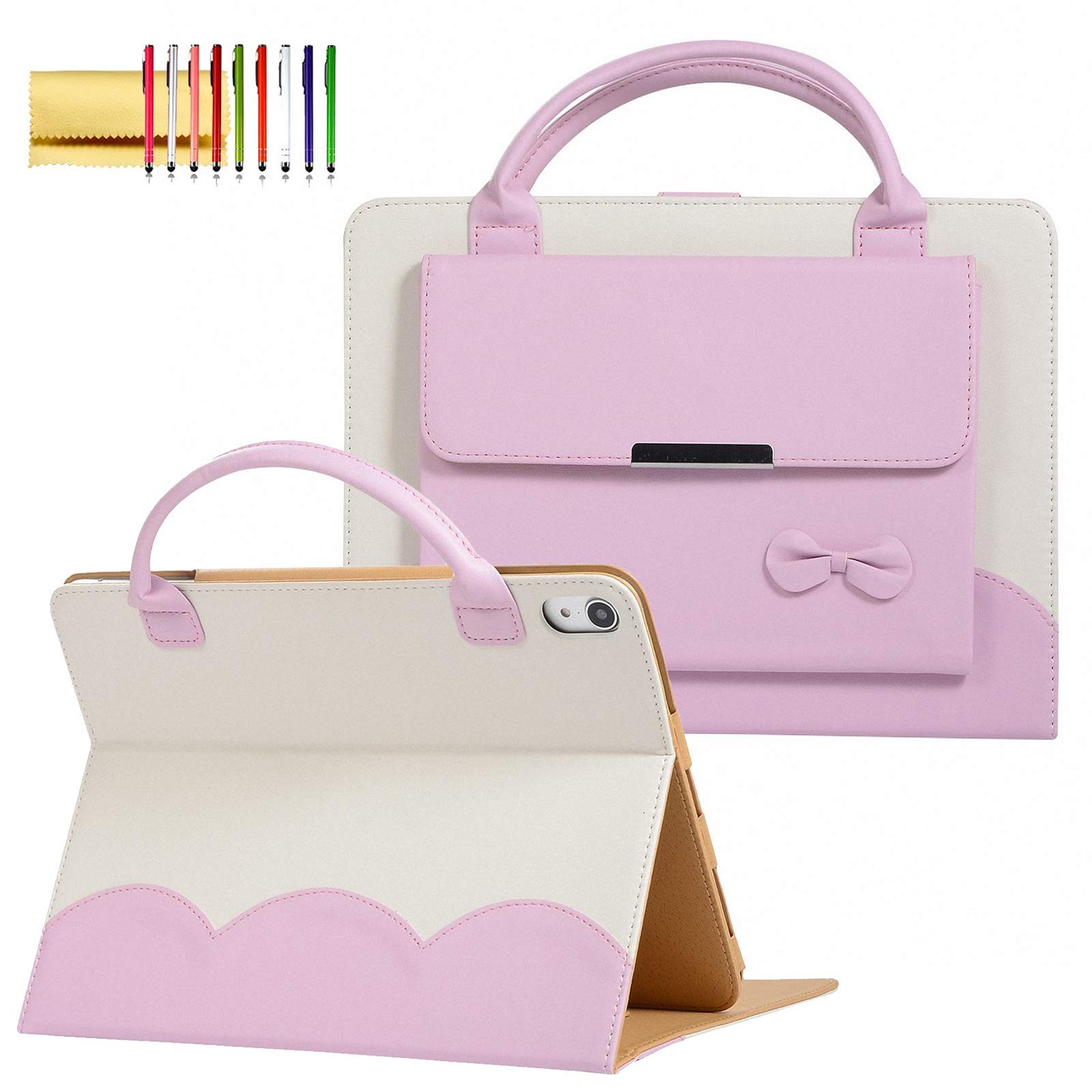Handbag Case for iPad 9th 8th 7th Generation/Pro 10.5/Air3, Cute Bowknot Flap...