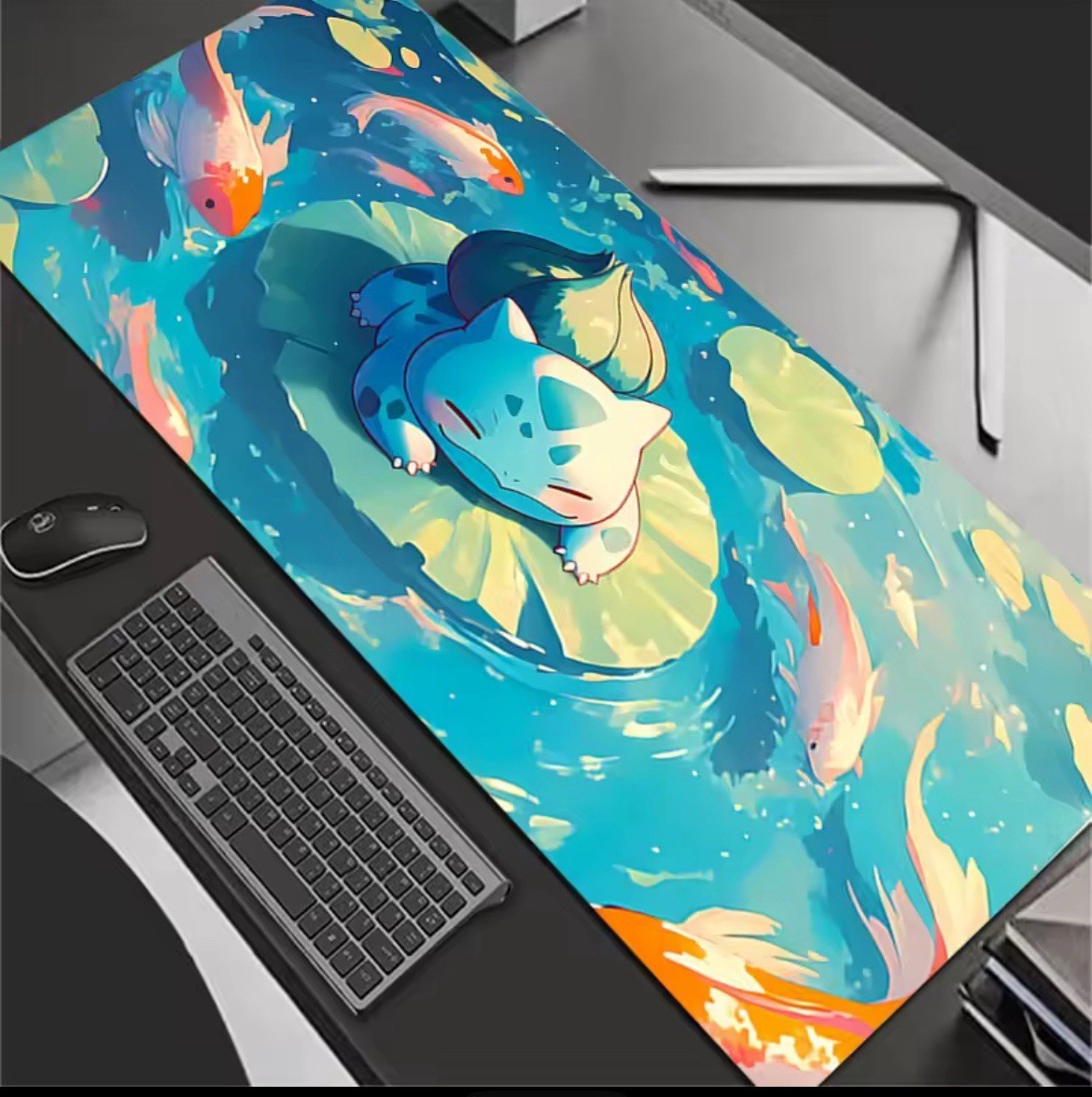 P-Pokemon Bulbasaur Mousepad Large Gaming Mouse Pad
