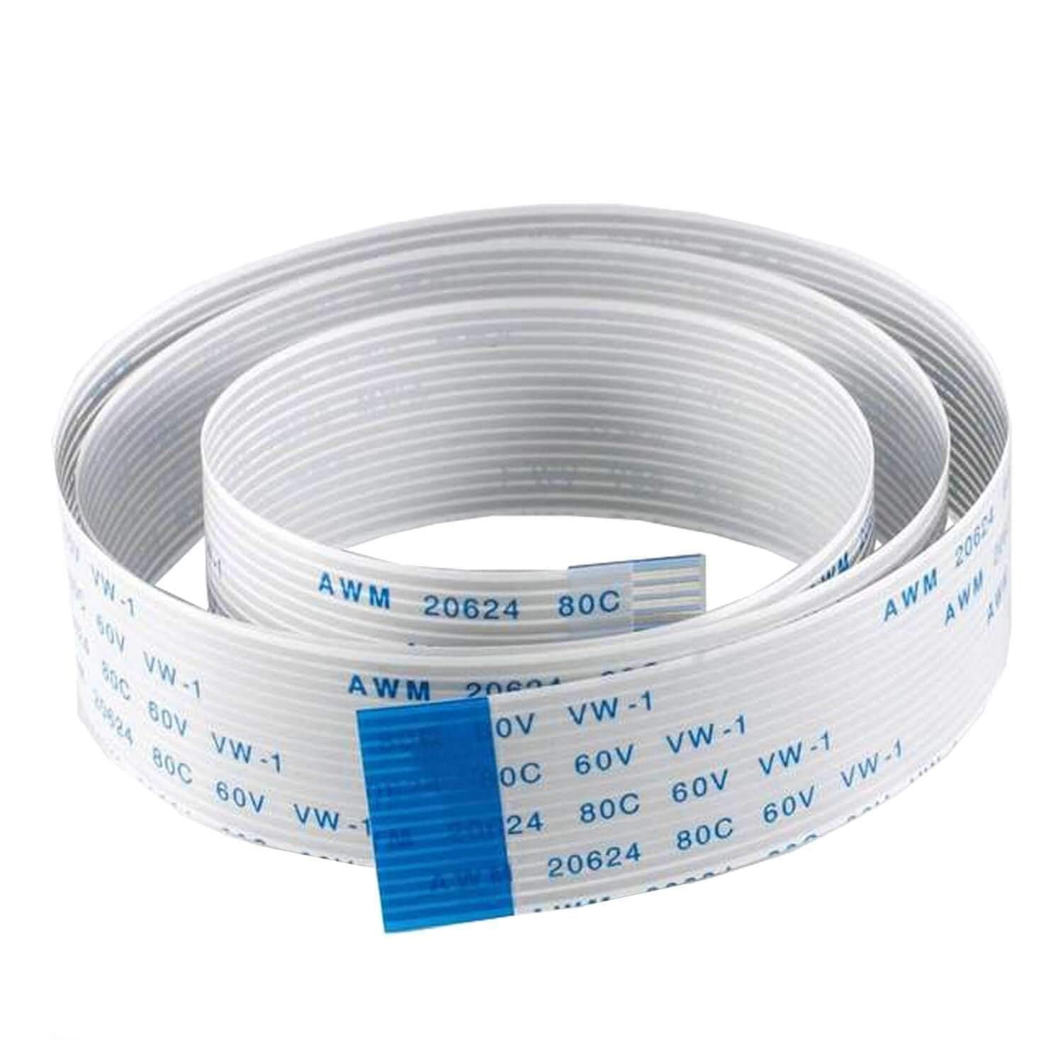 RaspberryPi 15 Pin Flexible Flat Cable 30cm + 50cm + 100cm - White