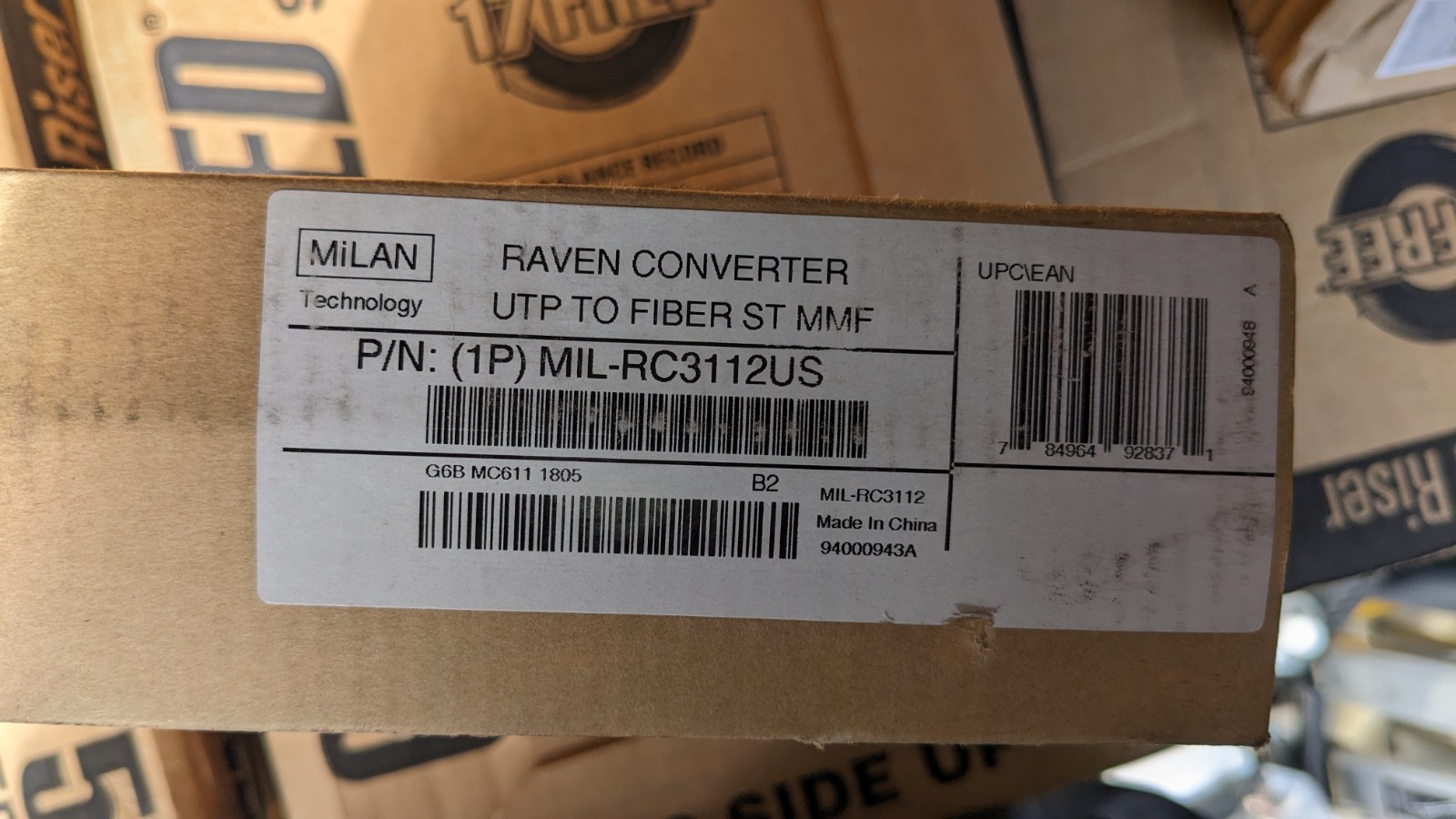 Milan Technology MIL-RC3112US RAVEN Series MIL-RC3112 Media Converter 