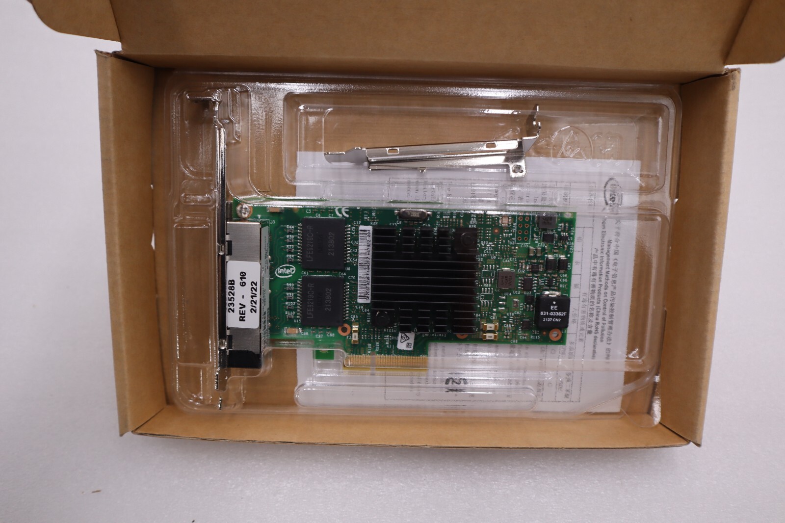 Intel I350-T4V2 I350-T4 PCI-E Quad Port RJ45 Gigabit Server Adapter STOCK H192A