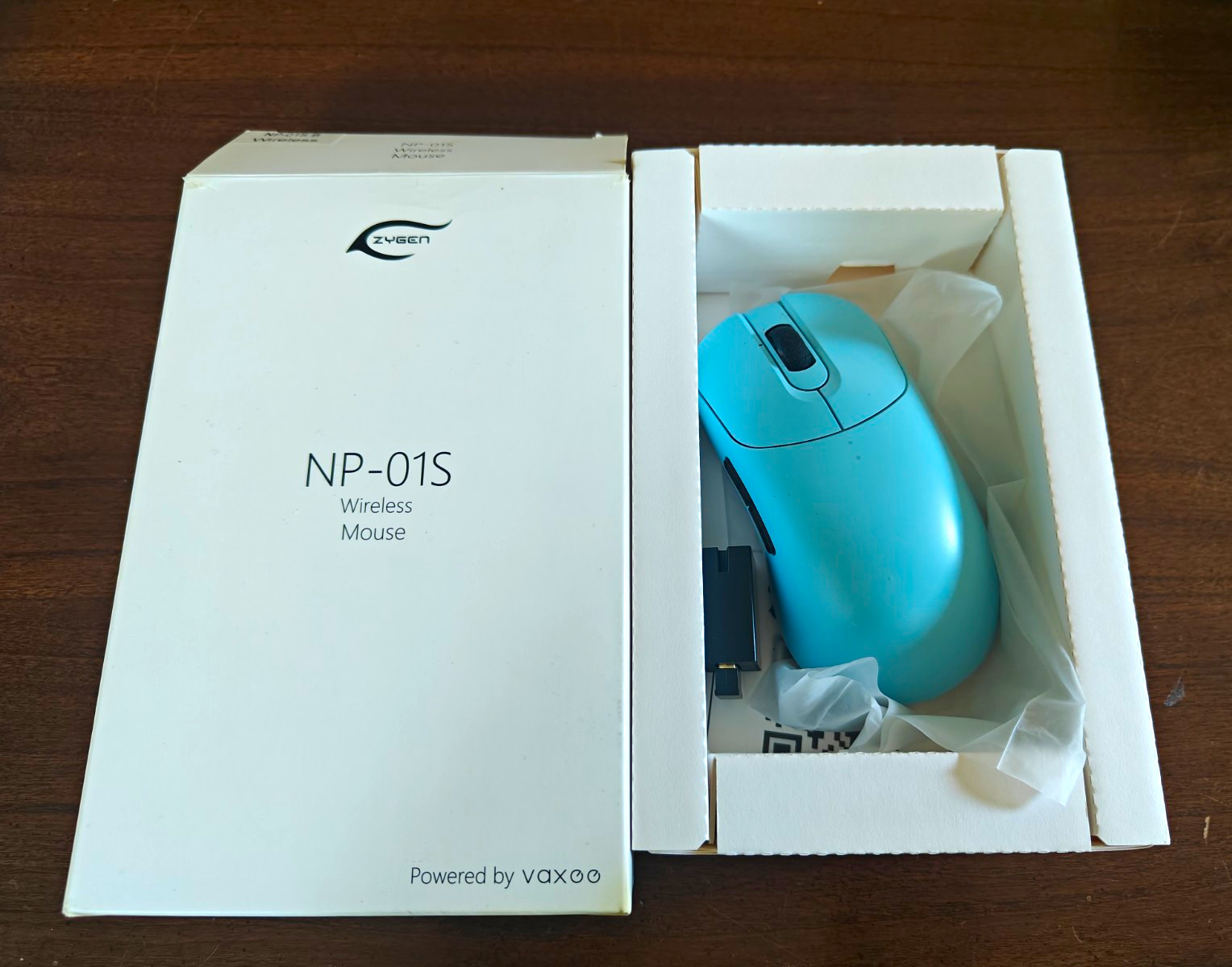 Zygen NP-01S B Wireless Mouse, Optical, 5-Button, 16000 DPI, Blue