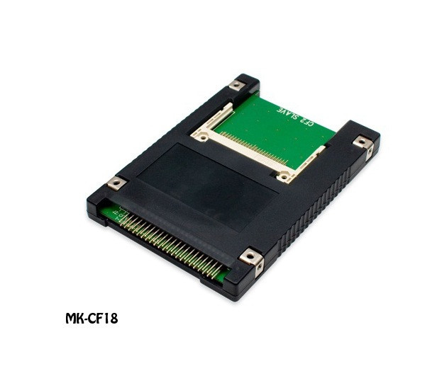 Mini IDE 2.5" 44-Pin to Dual Compact Flash Adapter, Use CF as SSD Drive, MK-CF18
