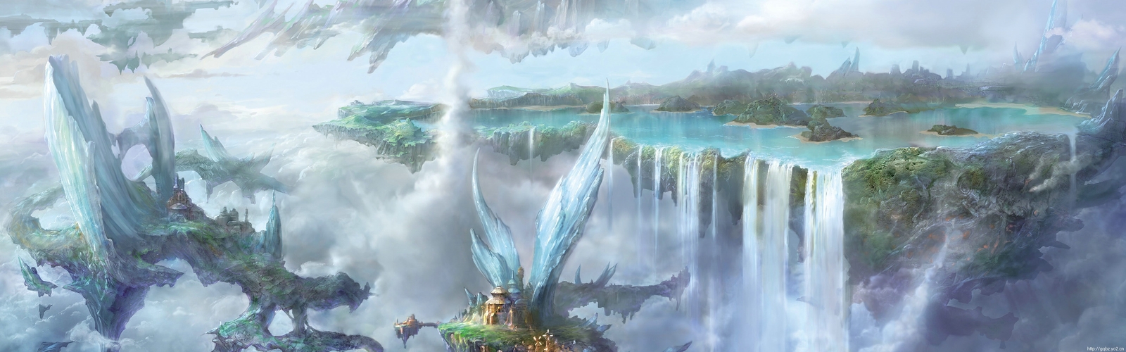 Landscape fantasy art Custom Gaming Mat Desk