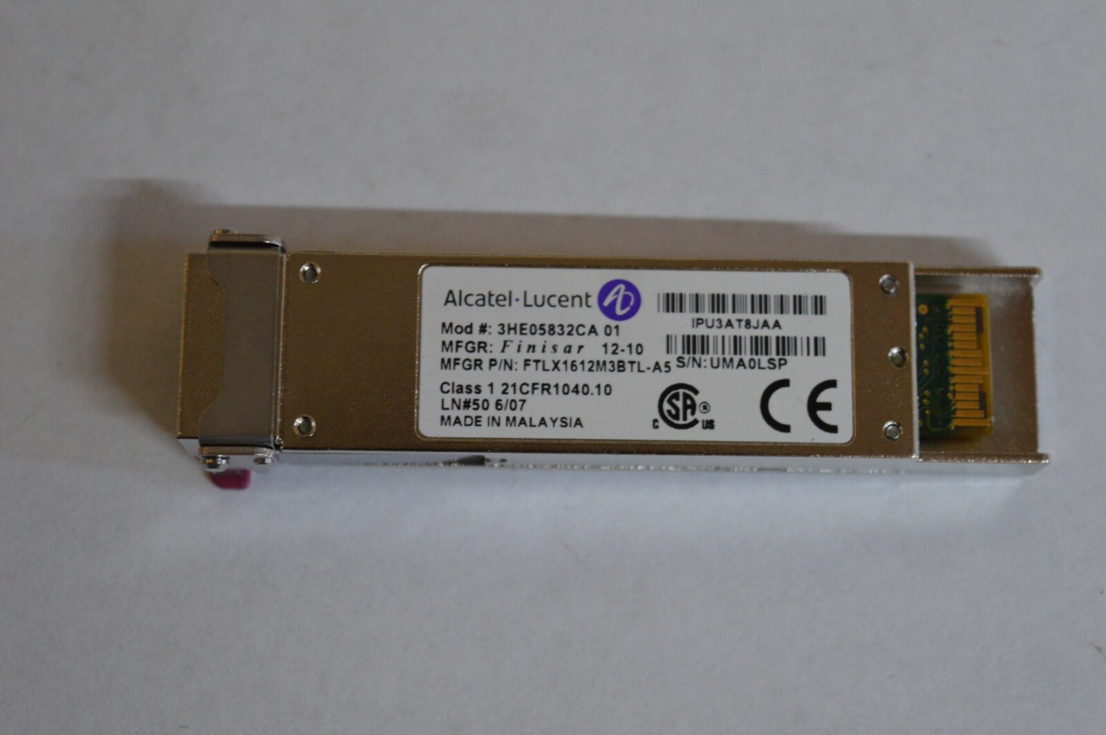 Alcatel-Lucent 3HE05832CA XFP-10GBASE Transceiver Module