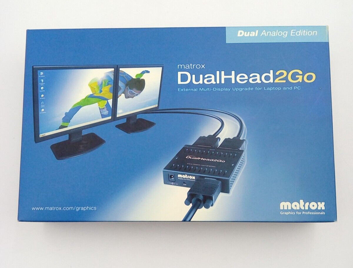 Matrox DualHead2Go Dual Display Splitter MGI D2G-A2A-AJ