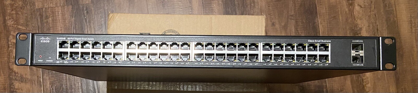 Cisco SLM2048 Smart 48-Ports 10/100/1000Base-T & 2 SFP Switch - Used
