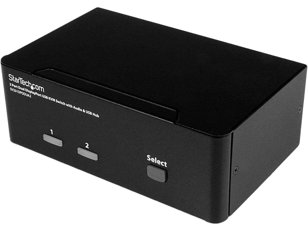 StarTech.com SV231DPDDUA2 DisplayPort KVM Switch - 2 Port - Dual-Display - 4k 60
