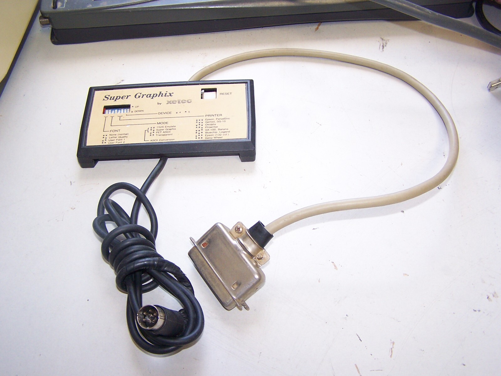 xetec Super Graphix Parallel Interface for VIC-20 and Commodore 64