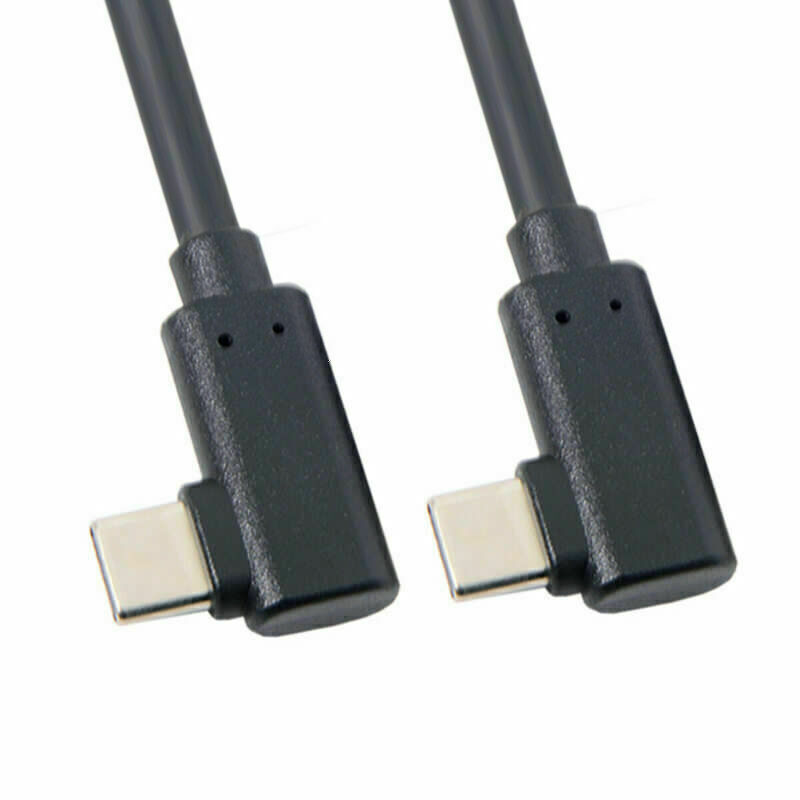 Cablecc Gen2 65W Dual 90 Degree Left Right Angled Type USB-C Type-C Cable 65W