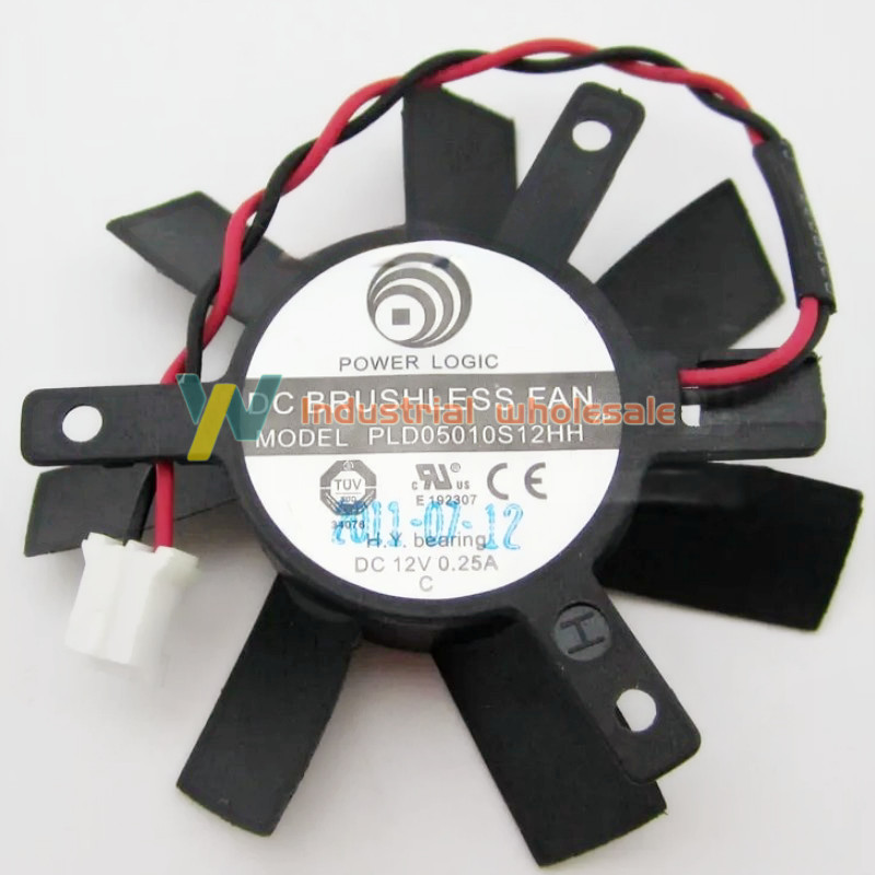 1PCS Power Logic PLD05010S12HH Server Frameless 45X45X10mm 2-wire 2-pin card fan