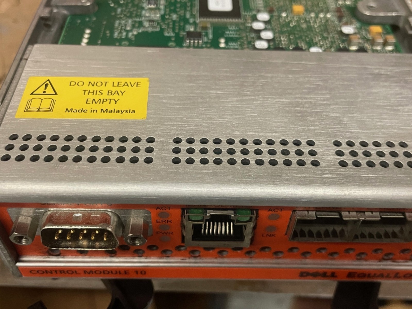 Dell 0724K8 EqualLogic PS6010 PS6510 10Gbps SFP+ Type 10 Control Module 724K8