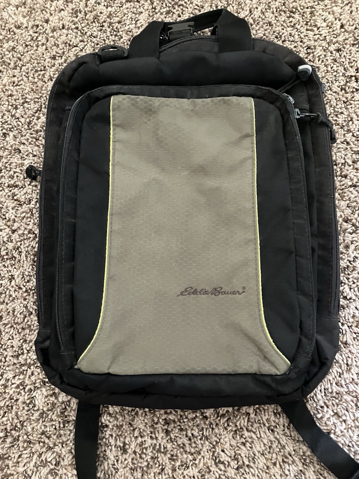 Eddie Bauer Convertible Laptop Backpack Rustic Sleek 