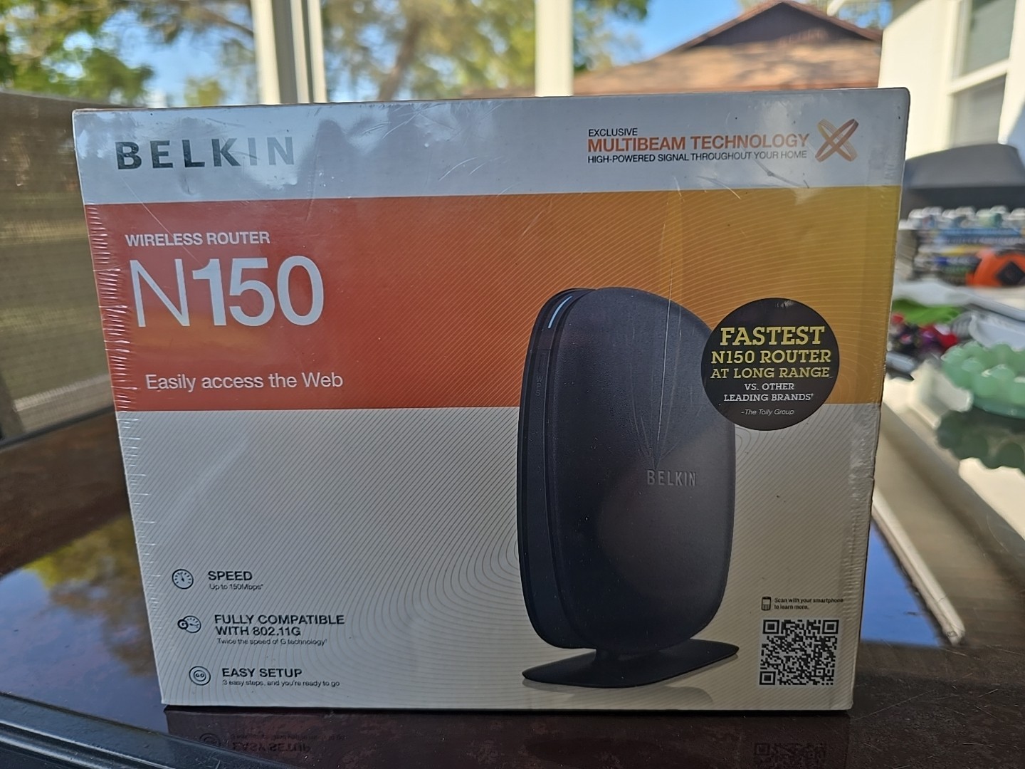 New BELKIN Connect N150  150 Mbps 4-Port Wireless Router Easy Setup Sealed Box