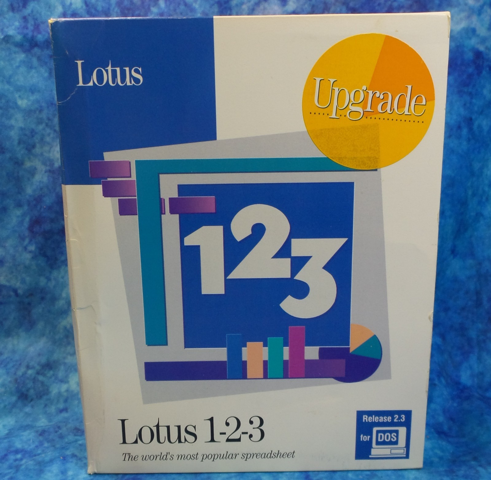 Lotus 123 Spreadsheet Software Release 2.3 DOS 1991 on 3,5" disk Vintage IBM PCs