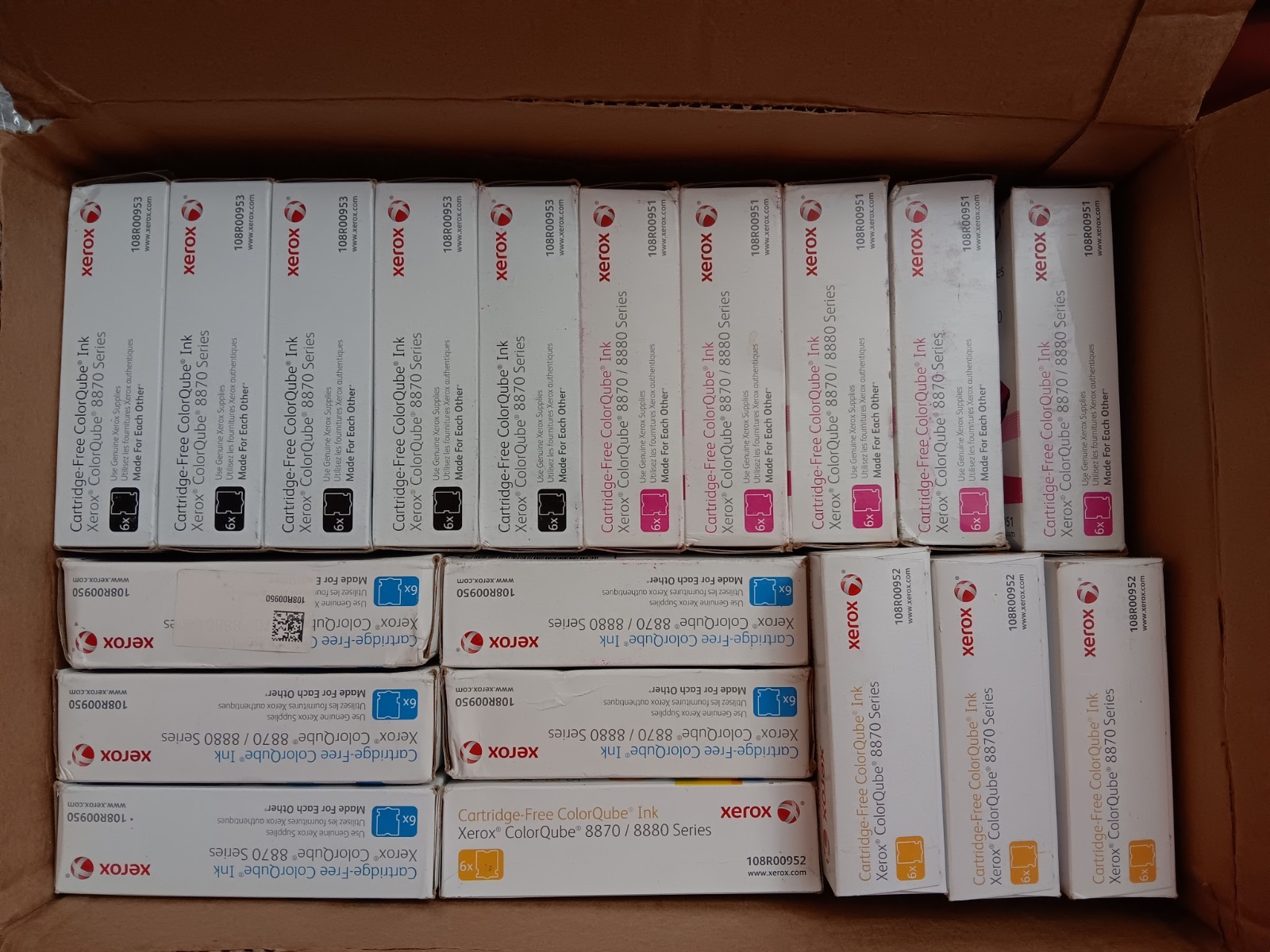 ColorQube Ink 8870/8880 Xerox Cartridge-Free Set CMYK