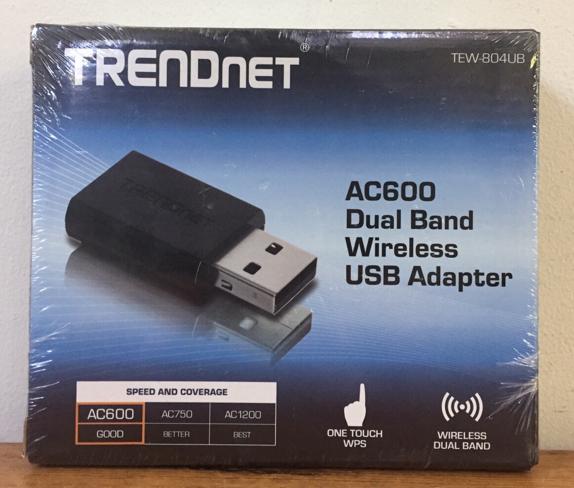 New TrendNet AC600 Dual Band Wireless USB Adapter TEW-804UB/A Dongle
