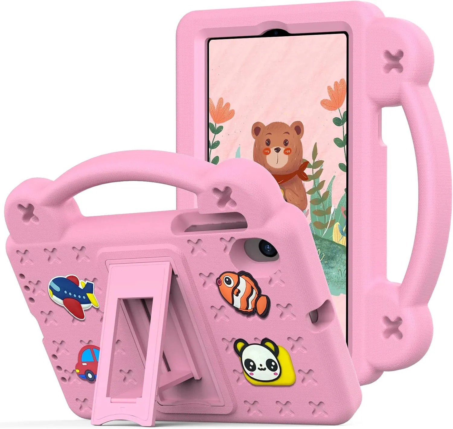 Kids EVA Case For Walmart Onn 7 Inch Tablet 2026 2024 Gen 5 Gen 4 Pink Stand...
