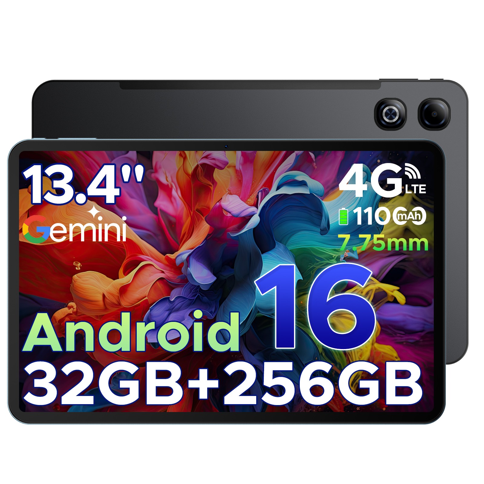 DOOGEE Tab G6 MAX Android 16 Tablet 13.4 inch Tablet 32GB+256GB 11000mAh 8 Core