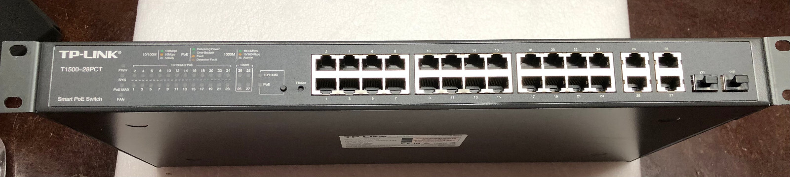 TP-LINK POE Smart Switch T1500-28PCT TL-SL2428P
