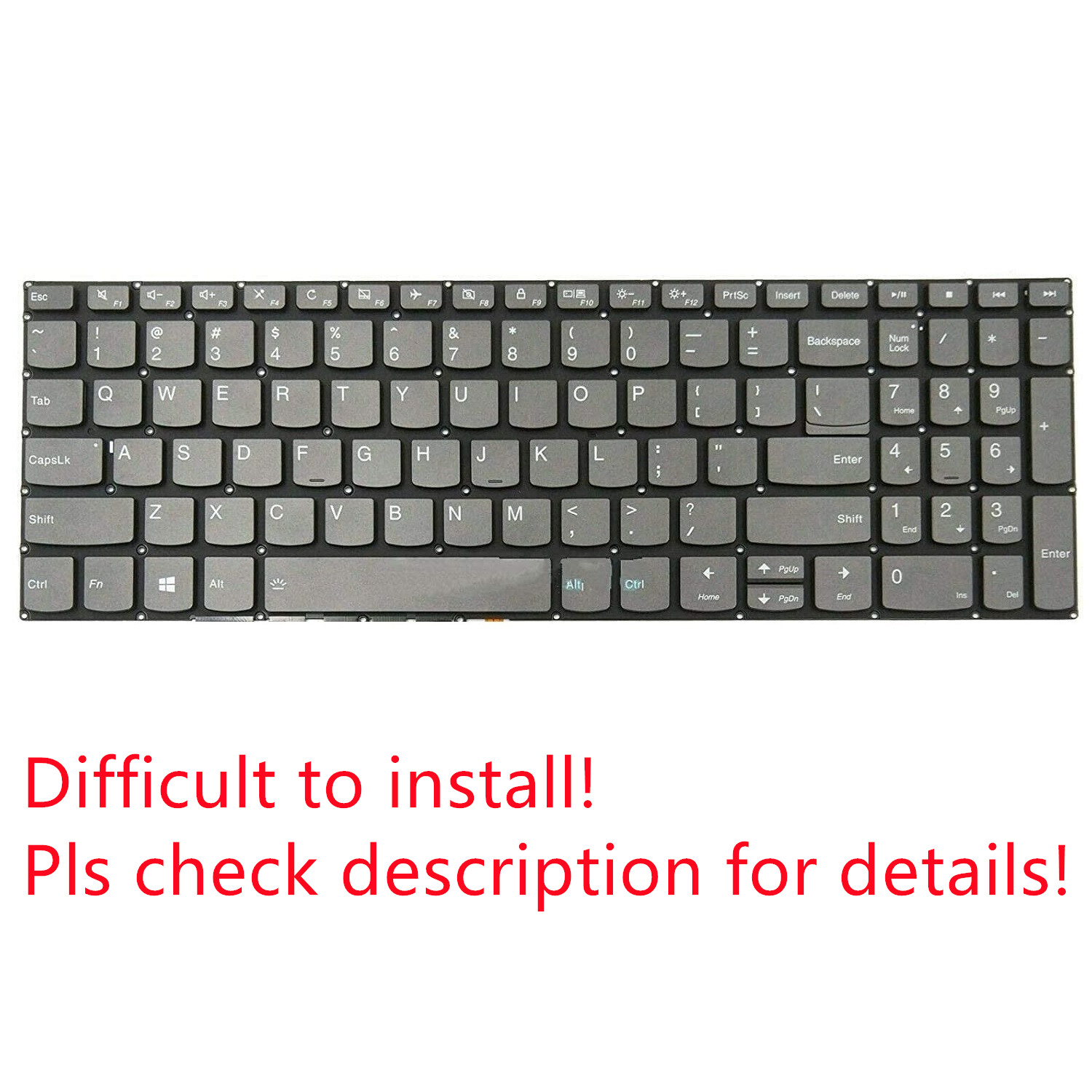 Original US Backlit Keyboard for Lenovo ideapad 3-15ITL05 3-15IML05