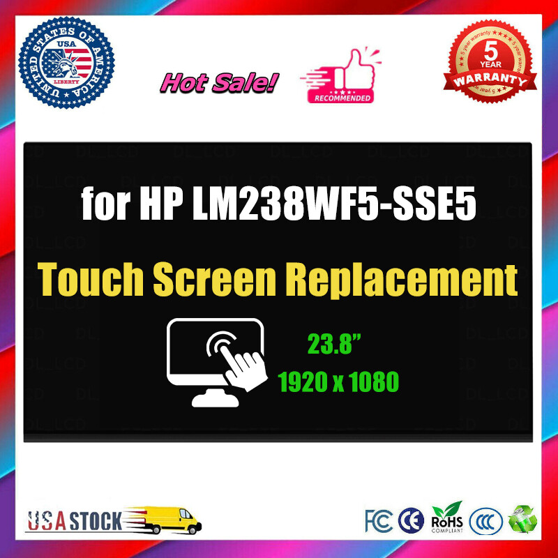 for Lm238wf5-SSE6 Replacement Panel Touch LCD LED Display 23.8" FHD 1920×1080 A+