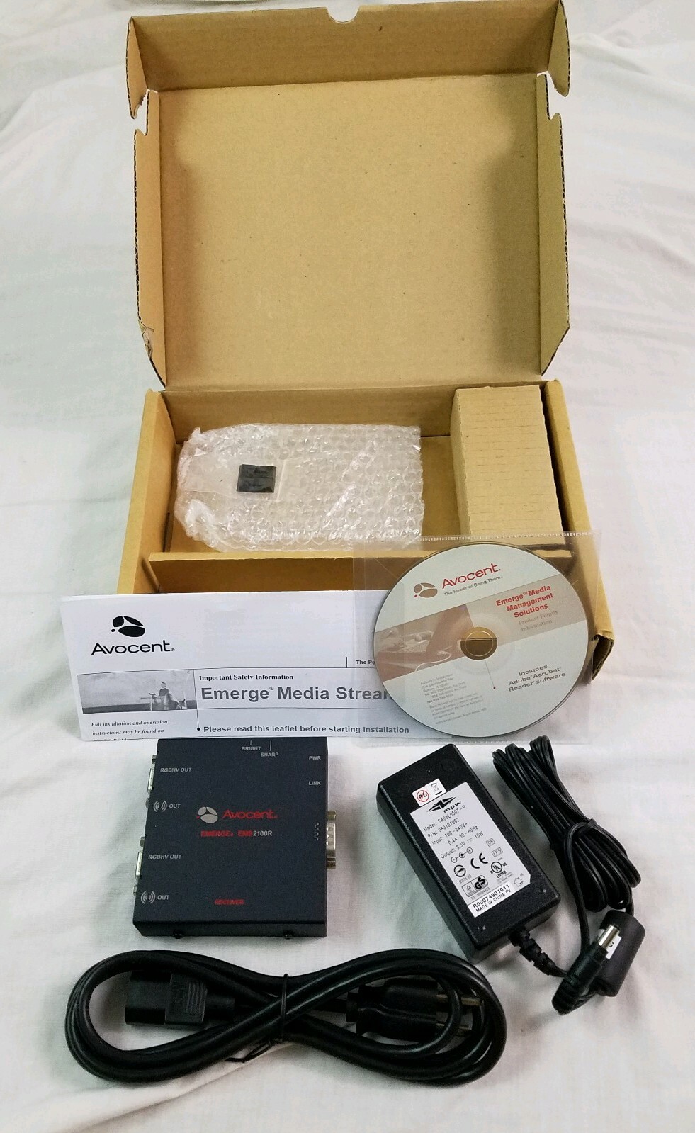 Avocent EMS2100R-001 Emerge Point-to-Multipoint Media Streamer AV EXTENDER NEW 