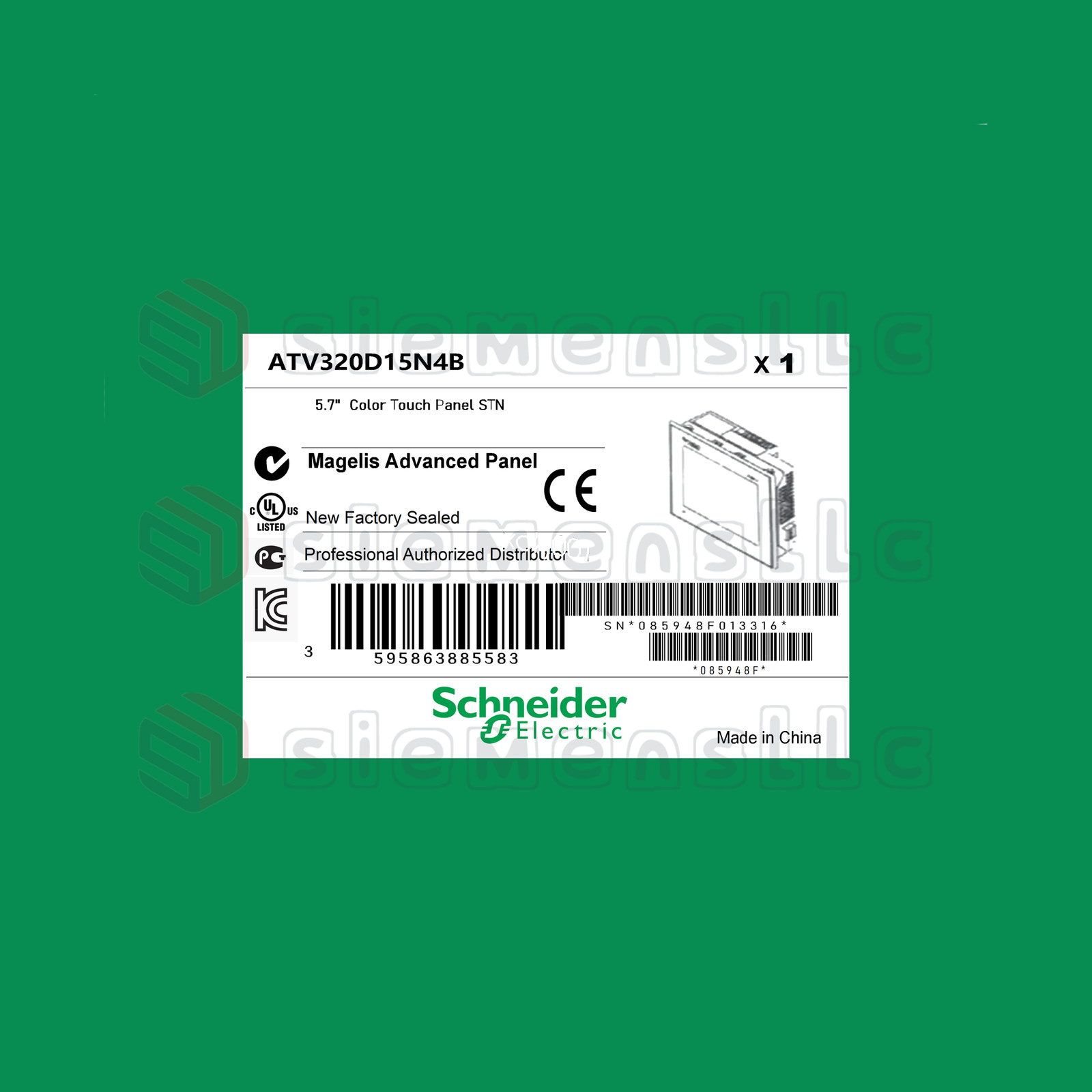 ATV320D15N4B Schneider PLC Module fedex or DHL
