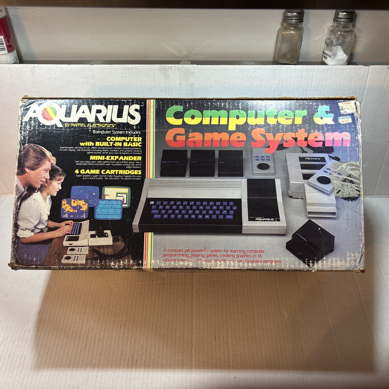 Vintage Mattel Aquarius Computer & Game System -BRAND NEW Ex Rare Never Used