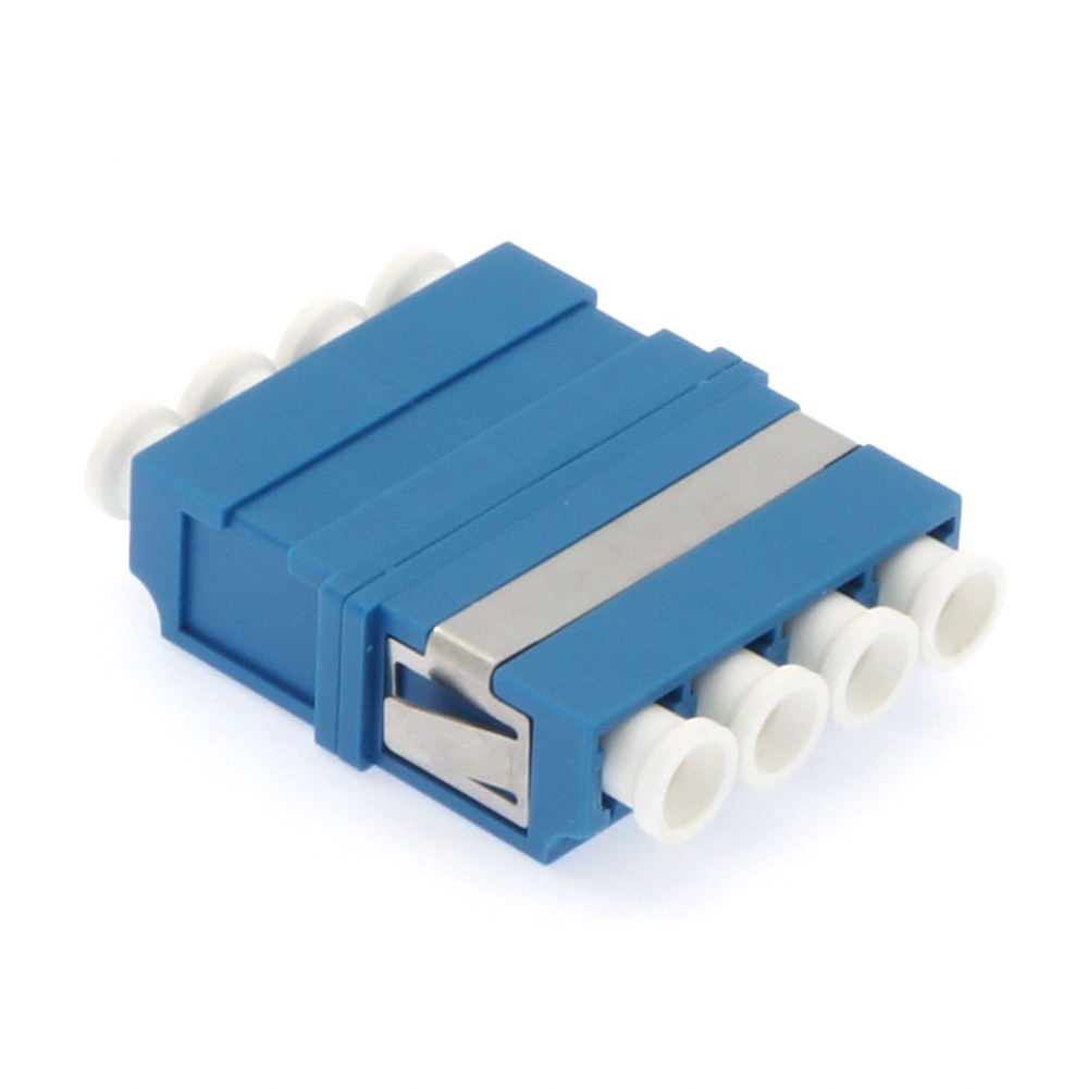 5 Pack of LC/UPC Singlemode Quad Adapter without Frange Blue