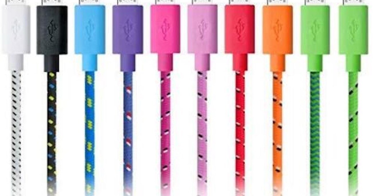 Nylon Braided Charger Cable for MICRO USB C TYPE Samsung LG HTC Nokia Google