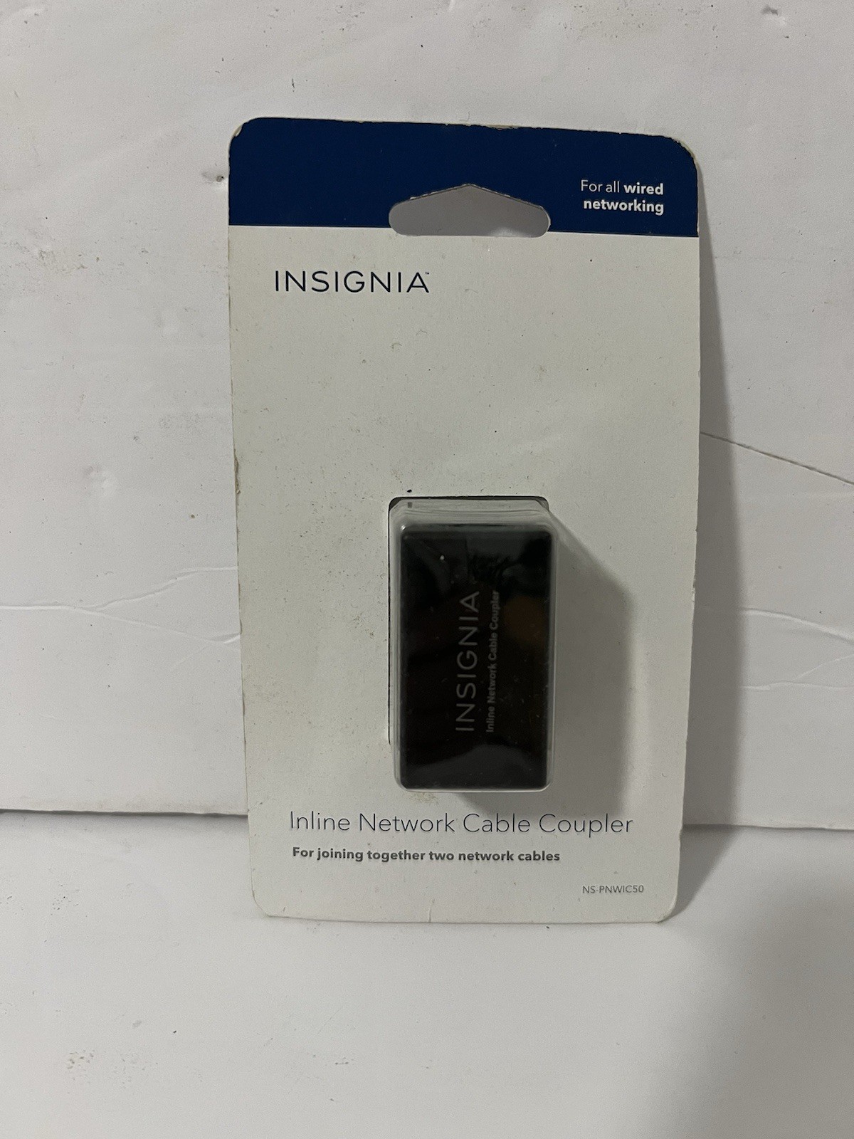 Insignia Inline Network Cable Coupler NS-PNWIC50 RJ45 for Wired Networking 