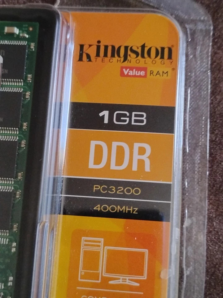 Kingston Value RAM Desktop Memory KVR400/1GR 740617078954