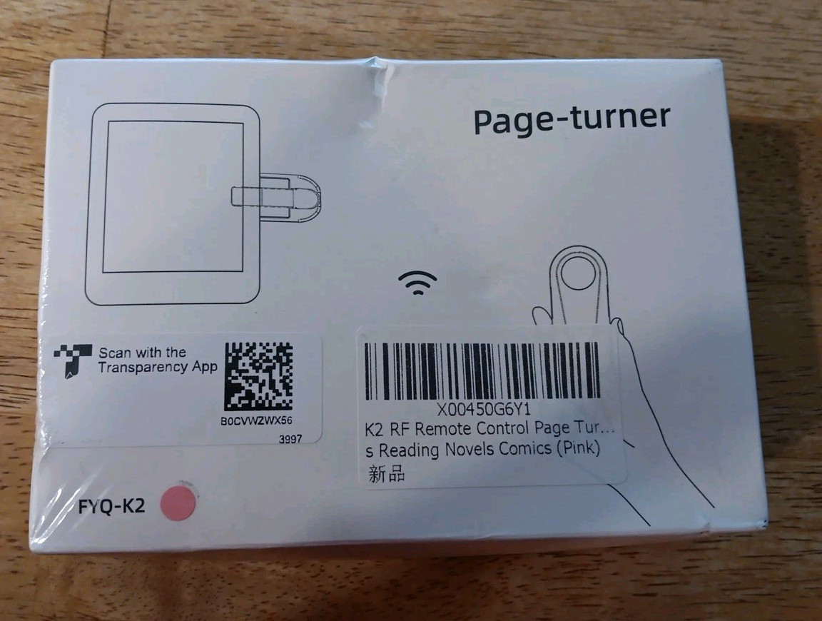 tablet remote K2 RF Remote Control Page Turner for Kindle iPhone/Pad Tablet Pink