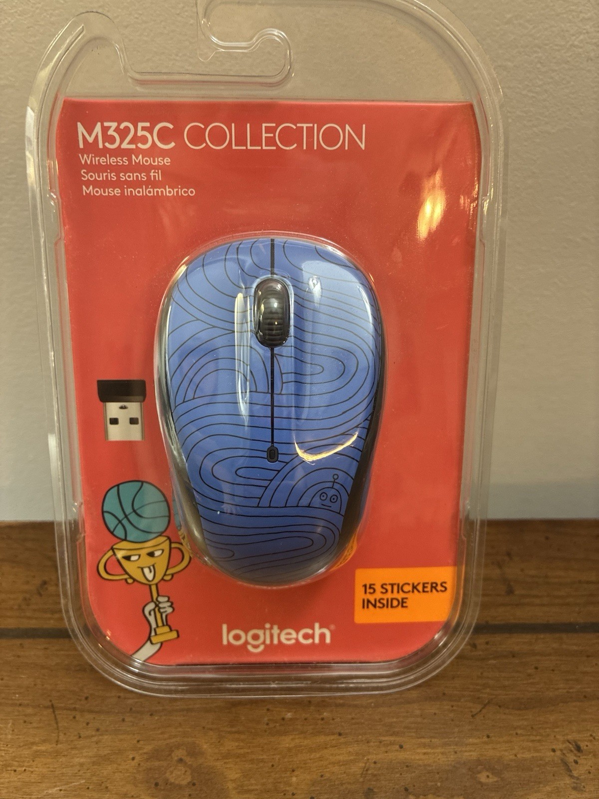 Logitech m325c Collection Wireless Mouse New In Package Blue