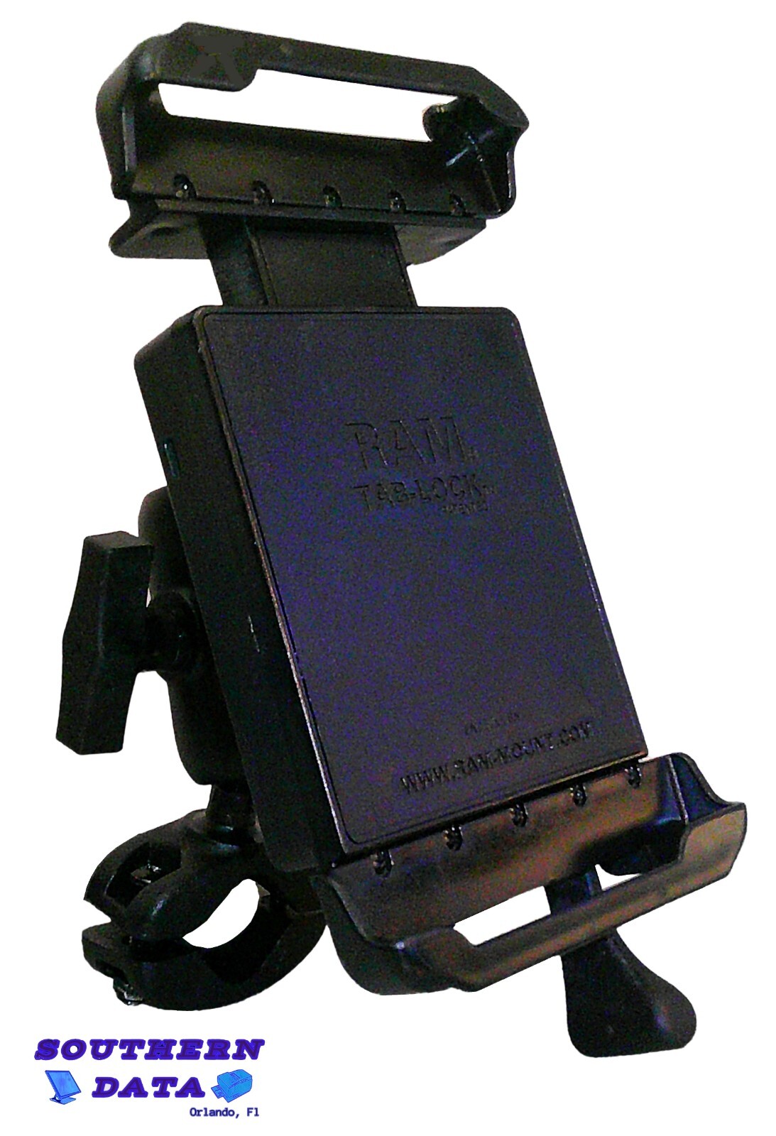 RAM® Tab-Lock Holder w/Short Arm & Mount Clamp Base for Samsung Tab Active2,3