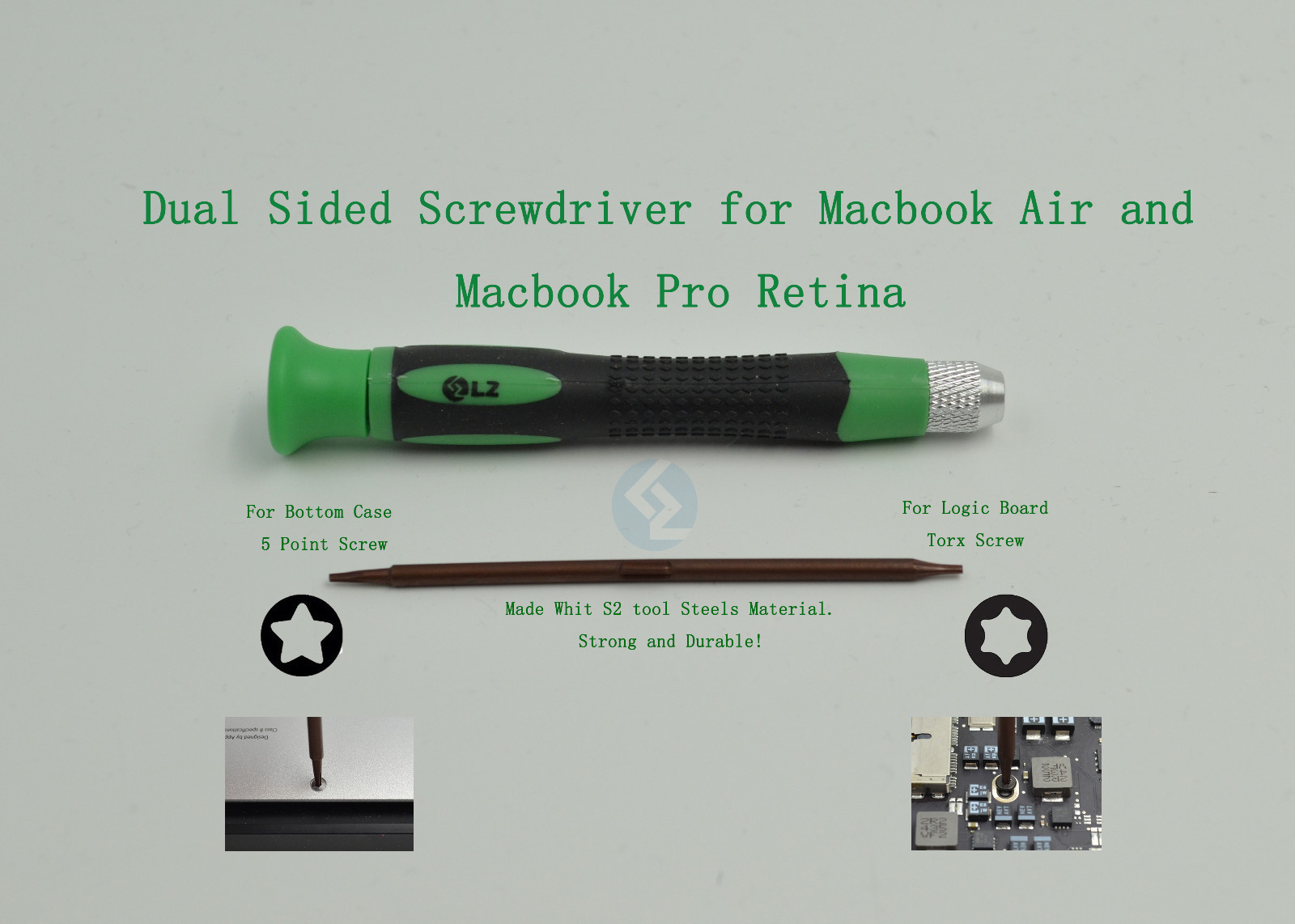 5 Five Star 1.2mm and T4 Dual Size Screwdriver For Macbook Pro A1425 A1502 A1398