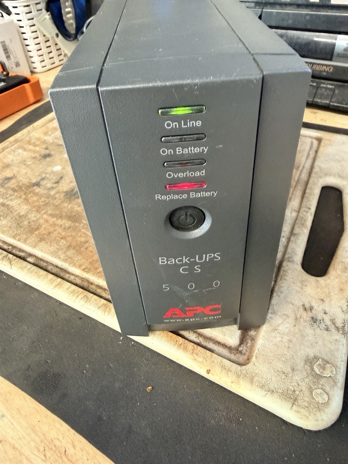 APC Back-UPS CS 500 BK500BLK UPS Battery Backup ***NO Battery*