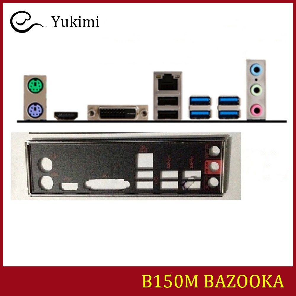 NEW FOR MSI B150M BAZOOKA Ｍotherboard I/O Shield Backplate