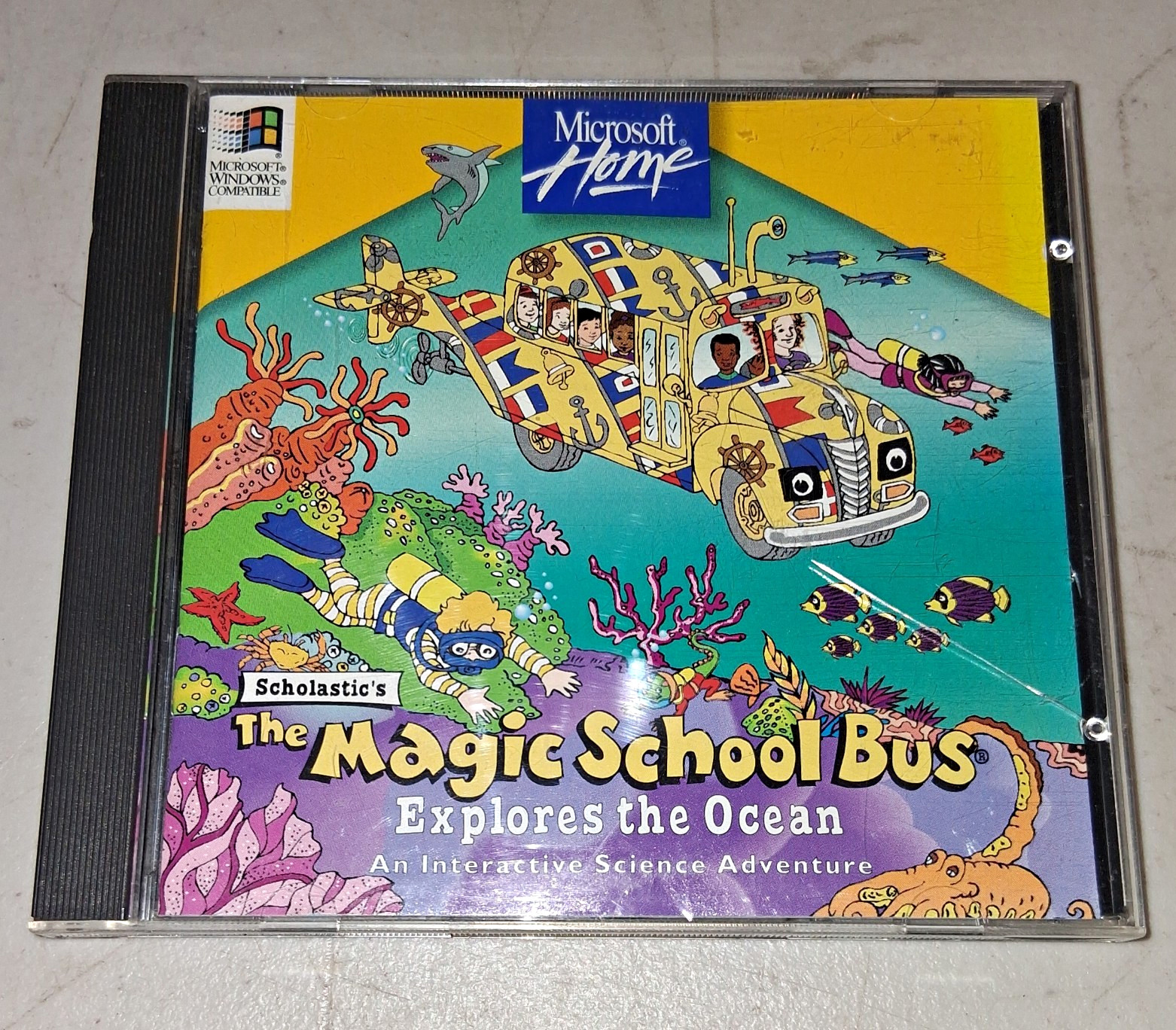 Microsoft Magic School Bus Explores the Ocean Educational CD-ROM for Windows