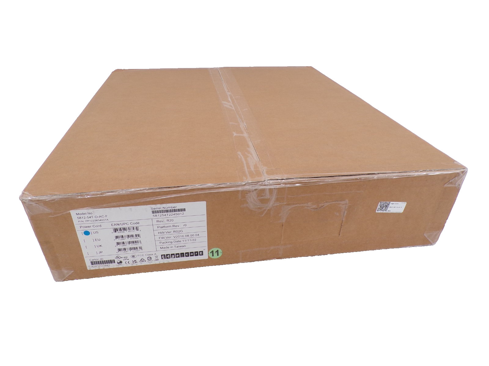 New EdgeCore 5812-54T-O-AC-F 48-Port 10GE RJ45-Port Onie Switch + 6X40G QSFP