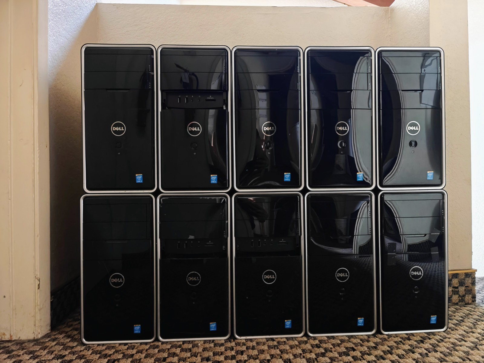 10 Dell Desktop Computers + 8 ASUS 1080p Monitors — All Tested & Working — $850
