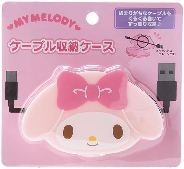 Sanrio Sanrio Cable Storage Case Cable Holder My Melody 5.5 x 9.2 x cm 　240397
