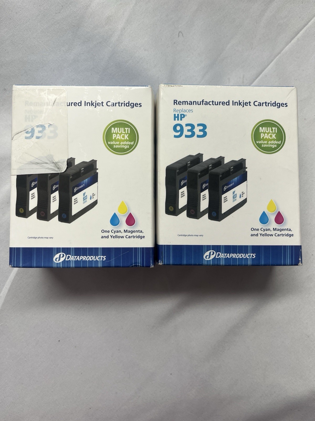 2pk Dataproducts Replacement Multi Pack InkJet Cartridges (CMY) Fit/For HP 933