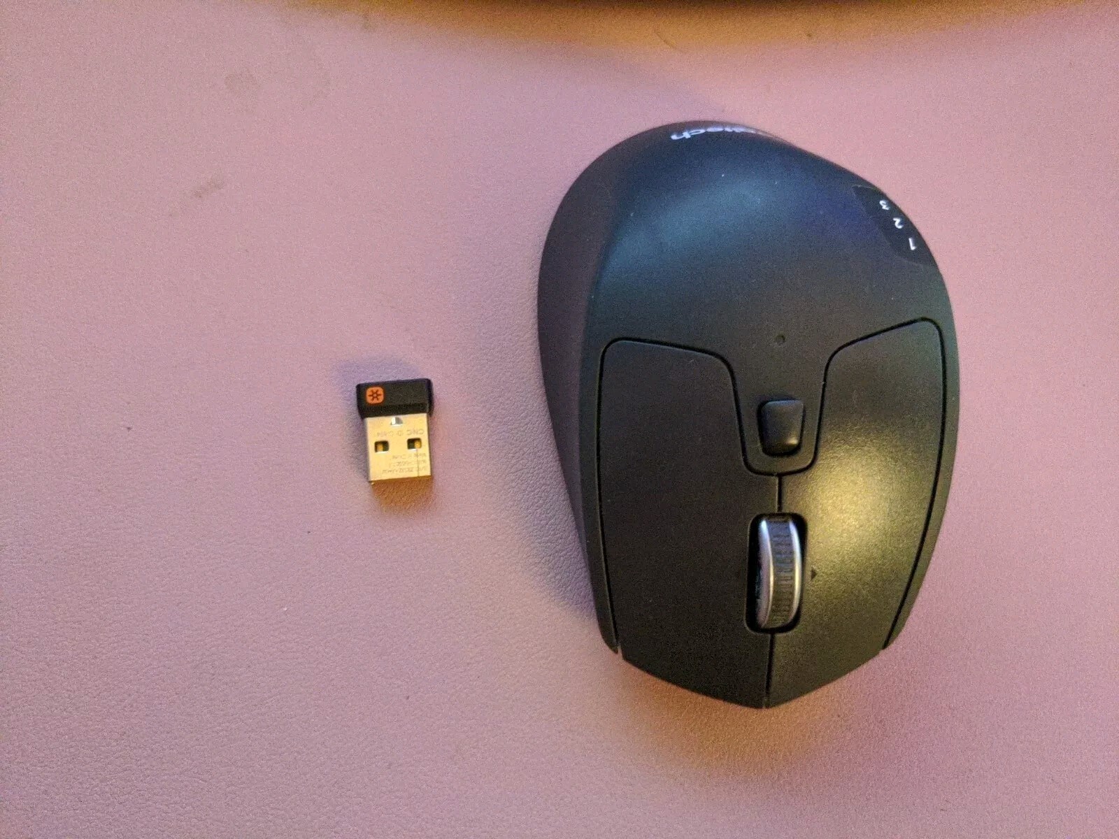 Logitech M720 Triathlon Precision Pro Wireless Full-sized Mouse Black 910-005592
