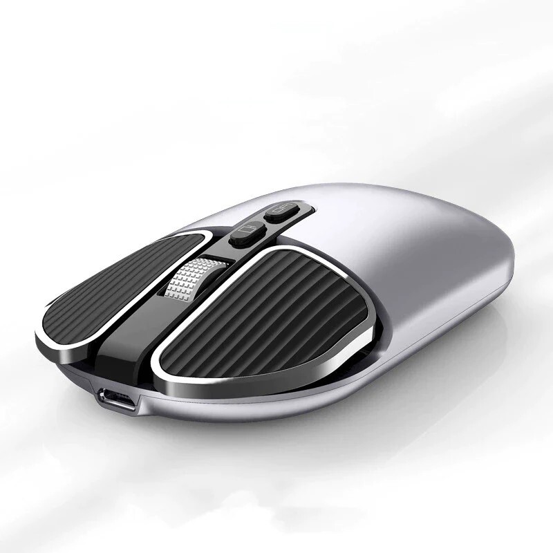 New Ultra Slim Rechargeable Wireless Bluetooth Dual Mode Mouse For PC Mac Tablet
