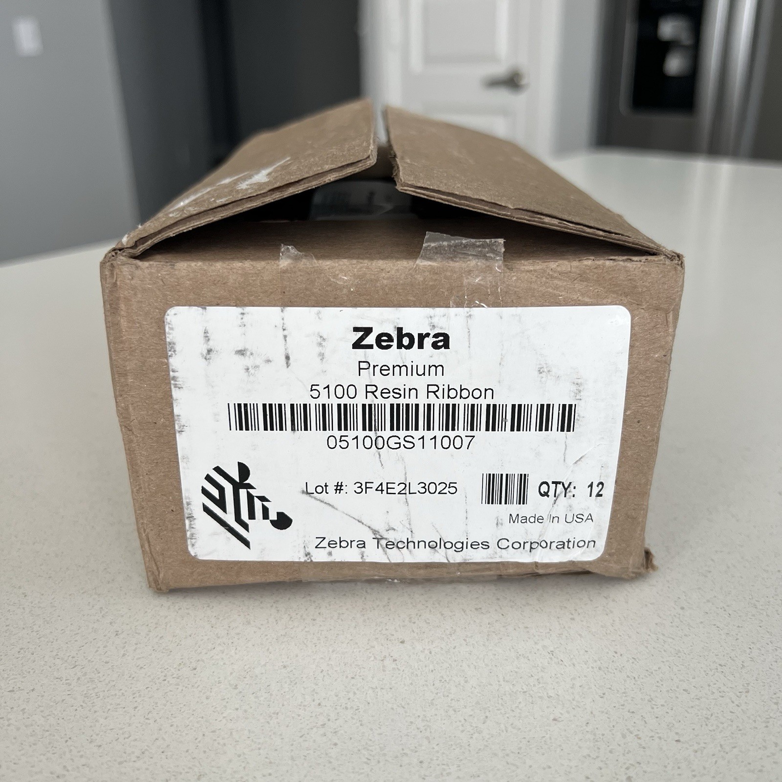 Zebra 05100GS11007 5100 Resin Black Ribbon Direct Thermal Transfer New In Box